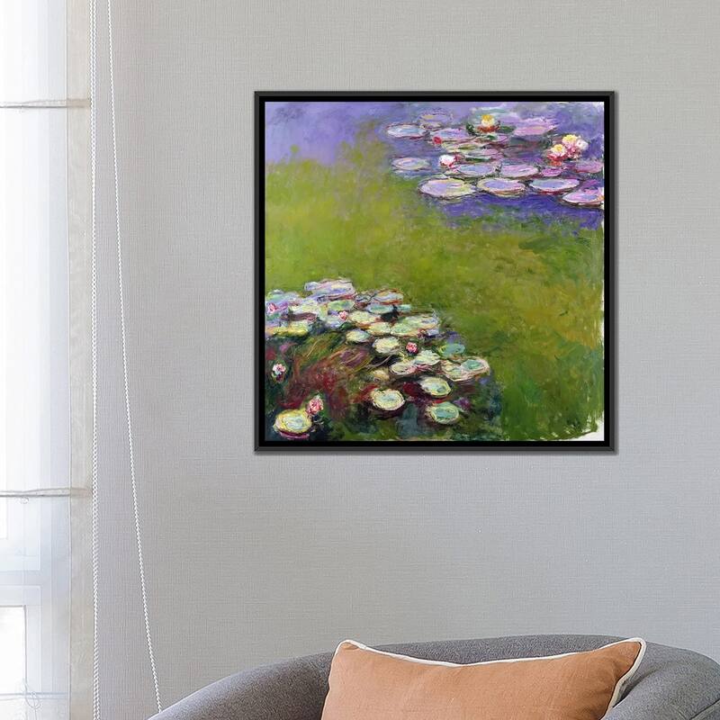iCanvas "Waterlilies, 191417 " by Claude Framed Canvas Print